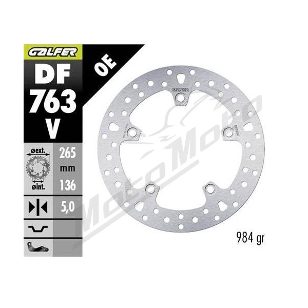 GALFER Rear brake disc BMW / Husqvarna 650-1300 04-24