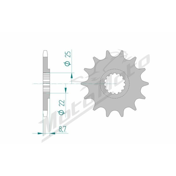 AFAM Steel Standard Front Sprocket 73301 - 520 BETA / GAS GAS / HUSABERG / HUSQVARNA / KTM / POLARIS 125-700cc 84-26