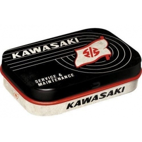 Box of mint sweets KAWASAKI SERVICE 62x41x18mm 4pcs..