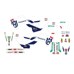 BLACKBIRD RACING FACTORY GRAFIK STICKER KIT Husqvarna FC / FE / TC / TE 125-501cc 23-26