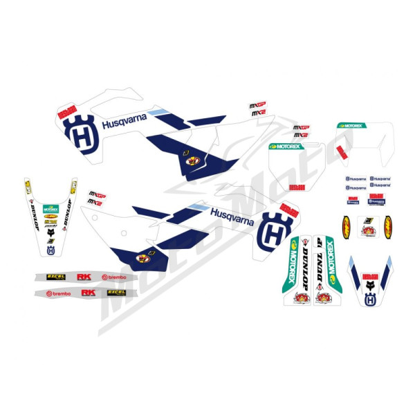 BLACKBIRD RACING FACTORY GRAFIK STICKER KIT Husqvarna FC / FE / TC / TE 125-501cc 23-26