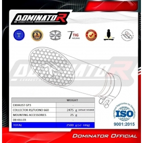 Duslintuvo kompl. Dominator GP3 Aprilia Tuono 660 2021 - 2023 