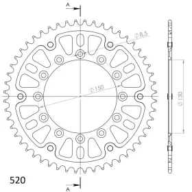 Supersprox Stealth Rear sprocket Blue 52t  