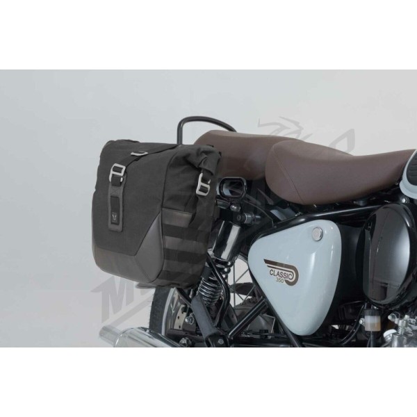 SW-MOTECH Legend Gear LC2 šoninės daiktadėžės Black Edition Royal Enfield Classic 350 22-24