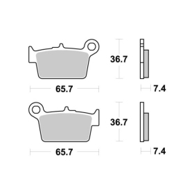 Sbs Brakepads 199HF Ceramic Betamotor 