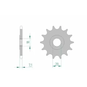 AFAM Steel Standard Front Sprocket 22203 - 520 11-13 teeth SUZUKI RM-Z 250 07-12