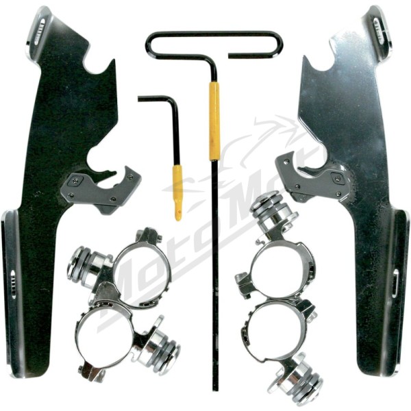 MEMPHIS SHADES METRIC Windshield Trigger-Lock Complete Mount Kit Kawasaki / Yamaha 650-1100 98-25