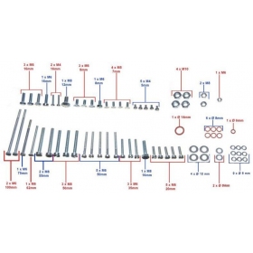 Bolt, nut, washer set M4 / M5 / M6 / M8 / M10 73pcs