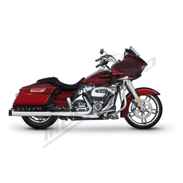 RINEHART RACING 500-0106 4 Muffler Slip-On Duals for Harley Davidson FLH / FLHR / FLHRC / FLHRXS / FLHTCU 1750-1977cc 17-24