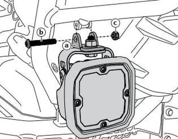 DENALI Light Mount Adapter BMW F / K / R / S 700-1600cc 04-25
