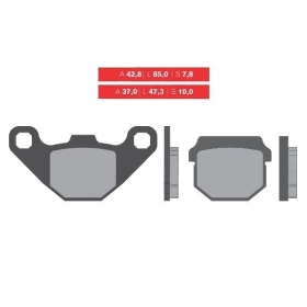 Brake pads NOVASCOOT FT3075 / MCB519 STANDARD