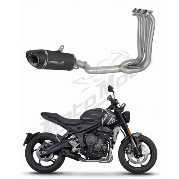 Triumph Trident 660 2021-2024 Dominator Pilna išmetimo sistema HP8 BLACK + dB killer