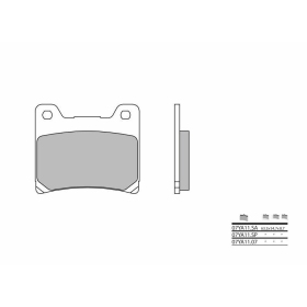 BREMBO Street Sintered Metal Brake pads ​​​​​​​YAMAHA FJ / FZ / FZR / FZX / RD / TZR / VMX / XJ / XV / YX 125-1200cc 1981-2000
