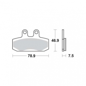 BRAKE PADS FERODO MCB673 ARGENTO