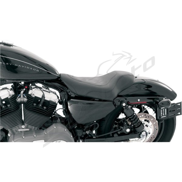 MUSTANG Tripper™ Synthetic Leather Solo Seat Harley Davidson RH / XL / XR 883-1250cc 04-22