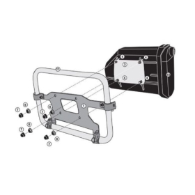 KAPPA Toolbox mount KLO6415MK / KLO6415CAM / KLO1201MK /  KLO1201CAM