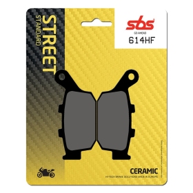 Sbs stabdžių trinkelės 614HF keraminės BUELL / HONDA / KAWASAKI