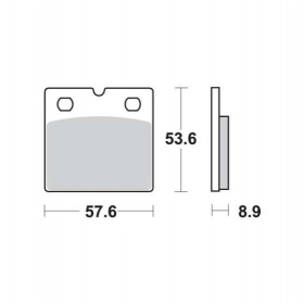 BRAKE PADS FERODO FDB736P / MCB617 STANDARD PLATINUM