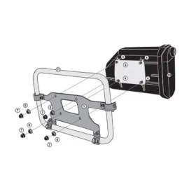 KAPPA Įrankių dėžės tvirtinimo kompl. KLO6415MK / KLO6415CAM / KLO1201MK /  KLO1201CAM