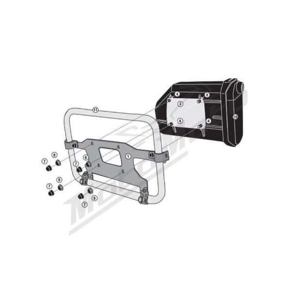 KAPPA Toolbox mount KLO6415MK / KLO6415CAM / KLO1201MK /  KLO1201CAM