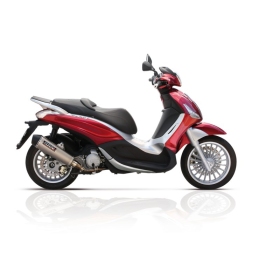 YASUNI Scooter 4 Muffler APRILIA / DERBI / GILERA / PIAGGIO 125-200 2000-2016