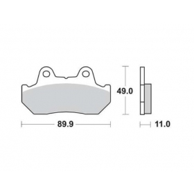 BRAKE PADS FERODO FDB665P / MCB512 STANDARD PLATINUM