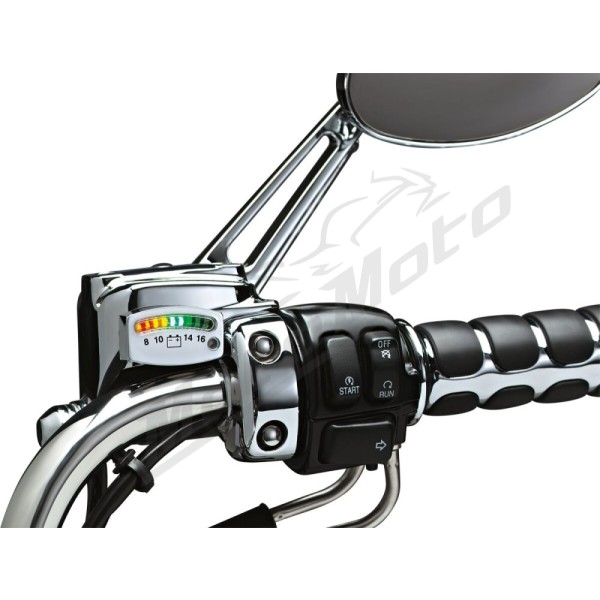 KURYAKYN LED Battery Gauge Chrome
