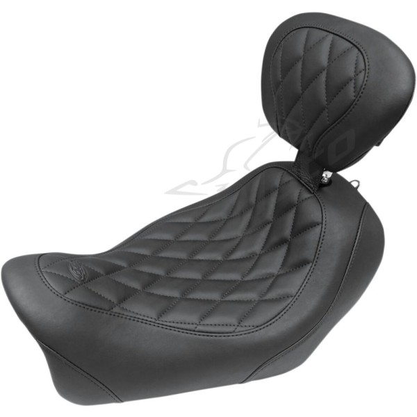 MUSTANG Wide Tripper™ Solo Seat Harley Davidson FXDF 1690cc ABS 14–17