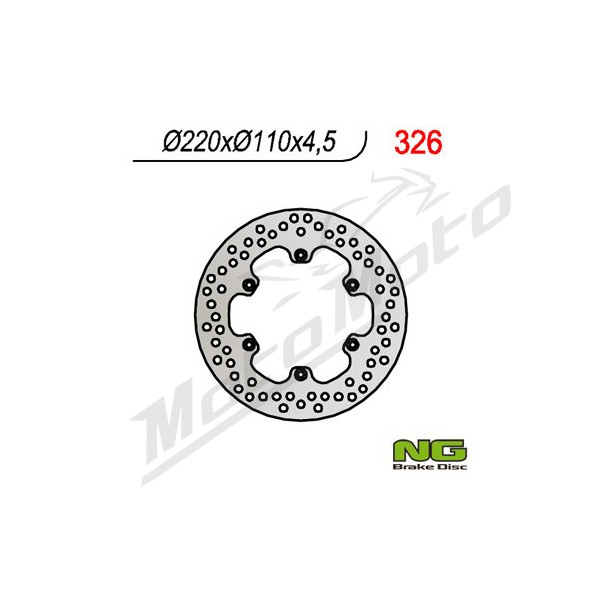NG BRAKES Rear Fixed Brake Disc 220mm Aprilia Cube / Moto / Pegaso / RS 125-650cc 89-00