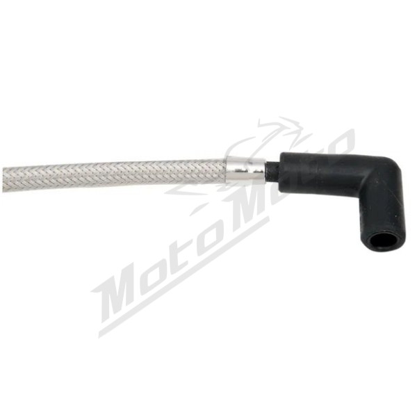 MAGNUM SHIELDING Spark Plug Wires Polished Stainless Steel Harley Davidson XL 883/1200 07-22