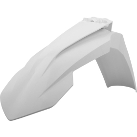 POLISPORT White Front Fender KTM EXC / EXC-F / SX / SX-F / XC / XC-F / XC-W / XCF-W 125-500cc 16-23