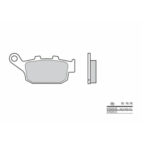 BREMBO Motorolerio anglies keramikos stabdžių trinkelės HONDA FES / ZONTES 125-310cc 2000-2024