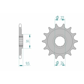 AFAM Steel Self-Cleaning Front Sprocket 22406 - 520 13-14 teeth SUZUKI RM-Z / RMX 450cc 05-19