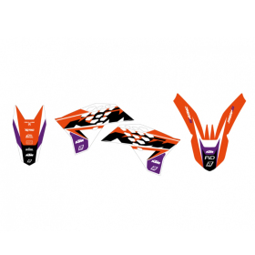 Blackbird DREAM 5 CHROME EFX grafikos lipdukų kompl. KTM SX / EXC / EXC-F 125-530cc 07-11