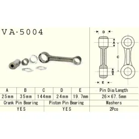 VESRAH Connecting rod Honda CR 500 87-01