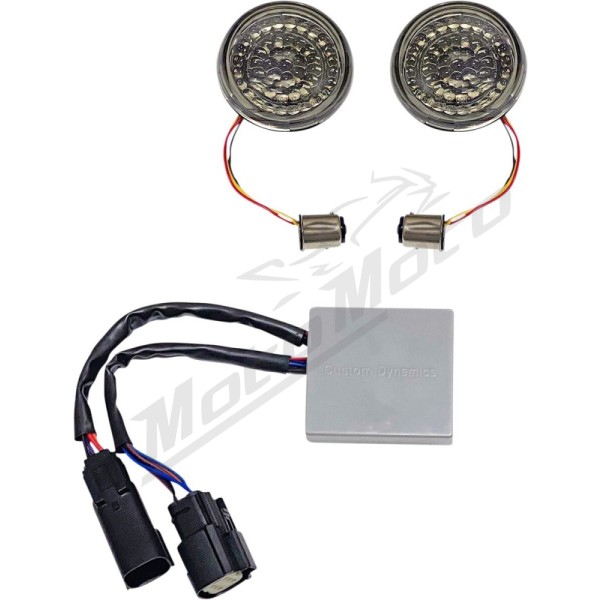 CUSTOM DYNAMICS SMART LED Bullet Turn Signal Inserts Harley Davidson FLHRXS / FLHX 1690-1977cc 14-25