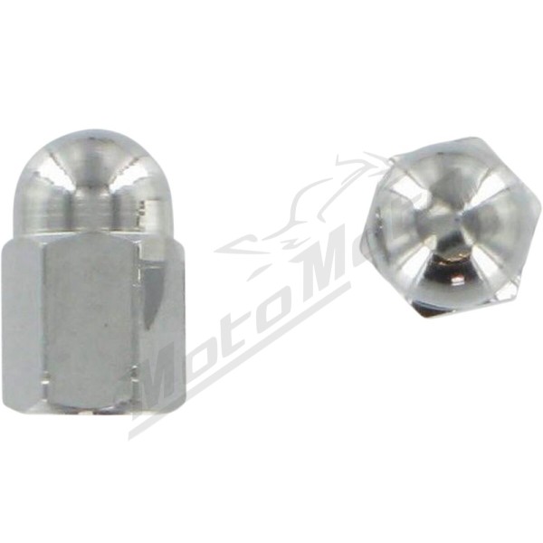 BARNETT Custom Valve Stem Cap Silver 2pcs