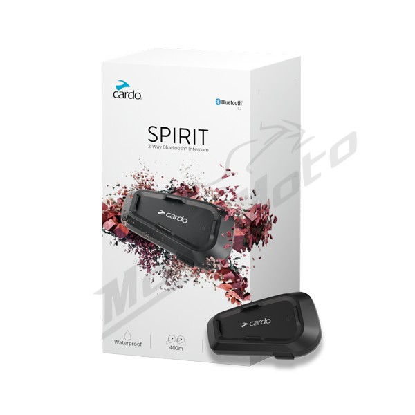 Cardo Spirit Communication System Single Pack - MotoMoto