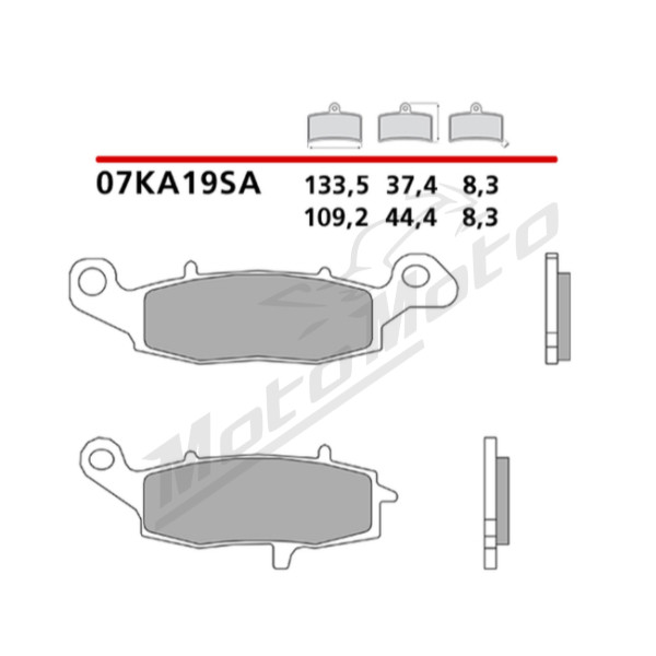 Brembo KH229 Brake Pads CFMoto / Kawasaki / Suzuki 600-1700cc 95-16