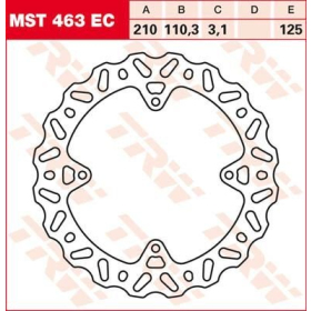 TRW EC Cross Design Brake Rotor KTM Freeride / SX 85-350cc 11-23