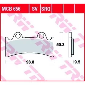 BRAKE PADS TRW MCB656SV ROUTE