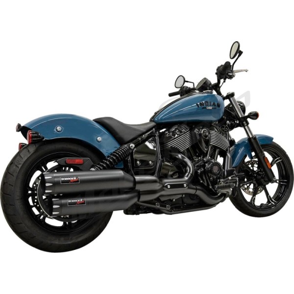 BASSANI XHAUST 4" Slip-On duslintuvai INDIAN CHIEF / SUPER CHIEF 2022-2026