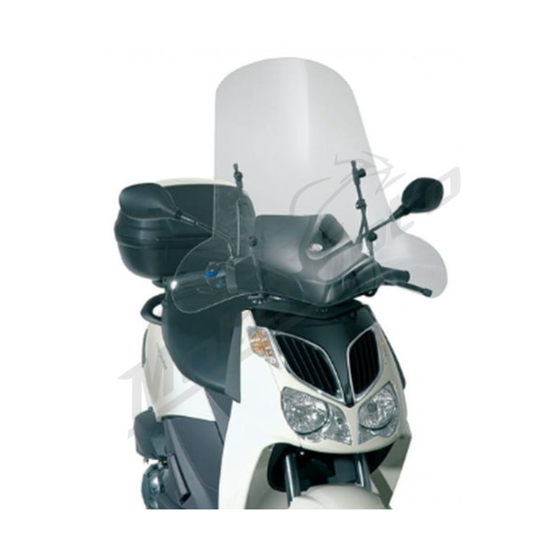 KAPPA Priekinis stiklas skaidrus 66x67cm MBK / Yamaha / SYM / Aprilia / Kymco / Peugeot 50-250 04-21