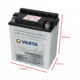 Battery YB14L-B2 VARTA FUN 12V 14Ah