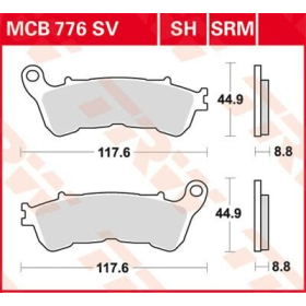 TRW Organic Allround Brake Pad GasGas / Honda 125-1000cc 04-20