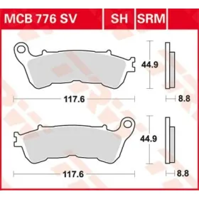 TRW Organic Allround Brake Pad GasGas / Honda 125-1000cc 04-20