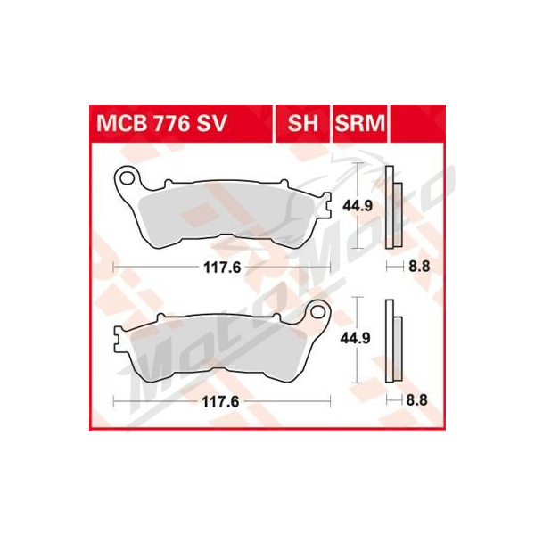 TRW Organic Allround Brake Pad GasGas / Honda 125-1000cc 04-20