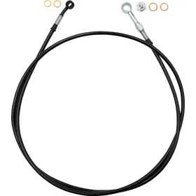 FAT BAGGERS INC. EZ Install Brake Line Black 165cm Harley Davidson FLHX / FLHXLSE / FLHXU 1923-1977cc 23->