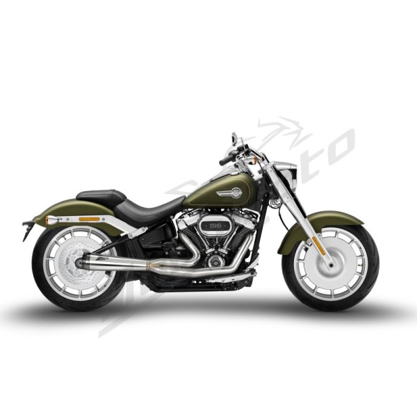 ZARD FULL KIT EXHAUST SYSTEM 2:1 Harley Davidson FLFB / FLFBS / FXBR / FXBRS 1750-1923cc  18-24