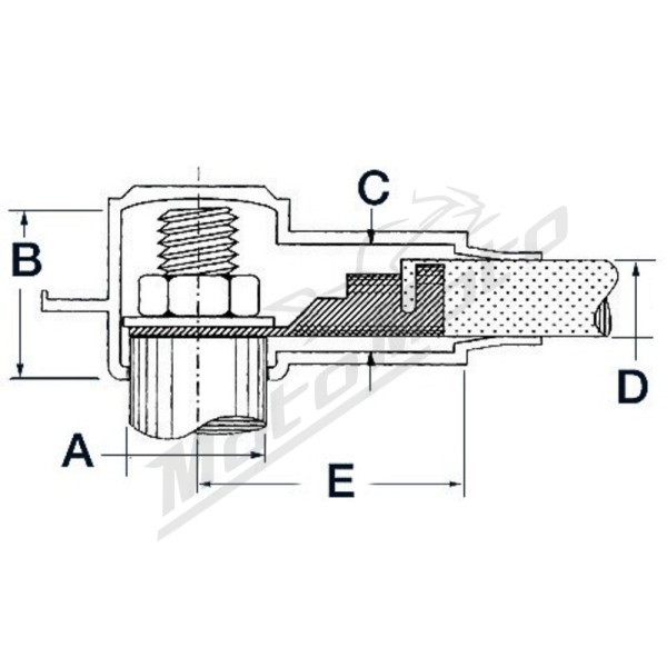 Osculati black protective cap 20mm